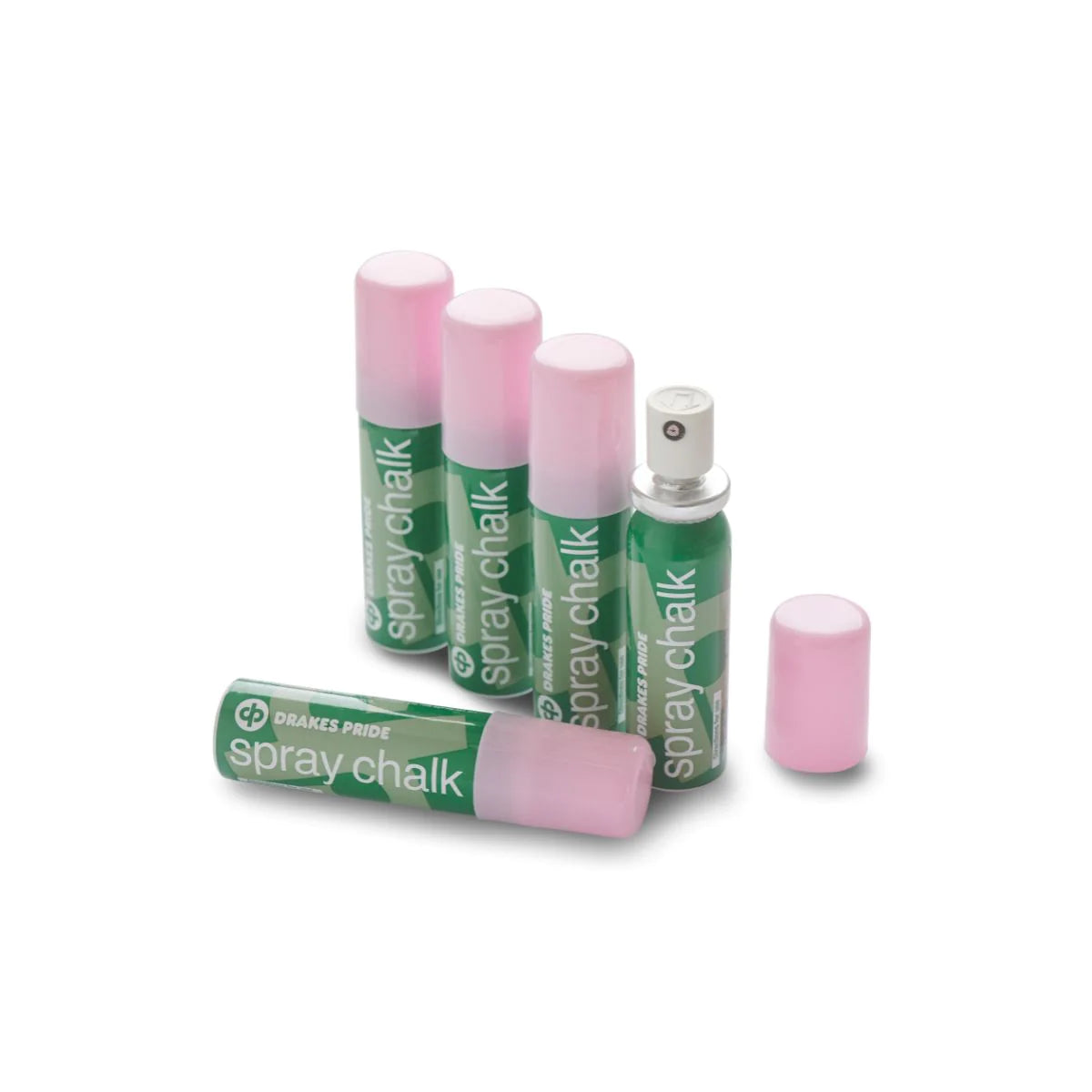 Drakes Pride spray chalk can for bowls, ideal for temporary marking on the green.