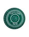 Taylor Ace Pro-Grip Bowls in bold colours, crafted for comfort, control, and style on the green.