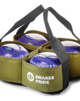 Drakes Pride 4 Bowl Carrier, compact and sturdy, stores 4 bowls, offered in various colours.
