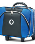 Drakes Pride Horizon Locker Trolley Bag, wheeled and roomy, offered in silver, teal, and royal blue.