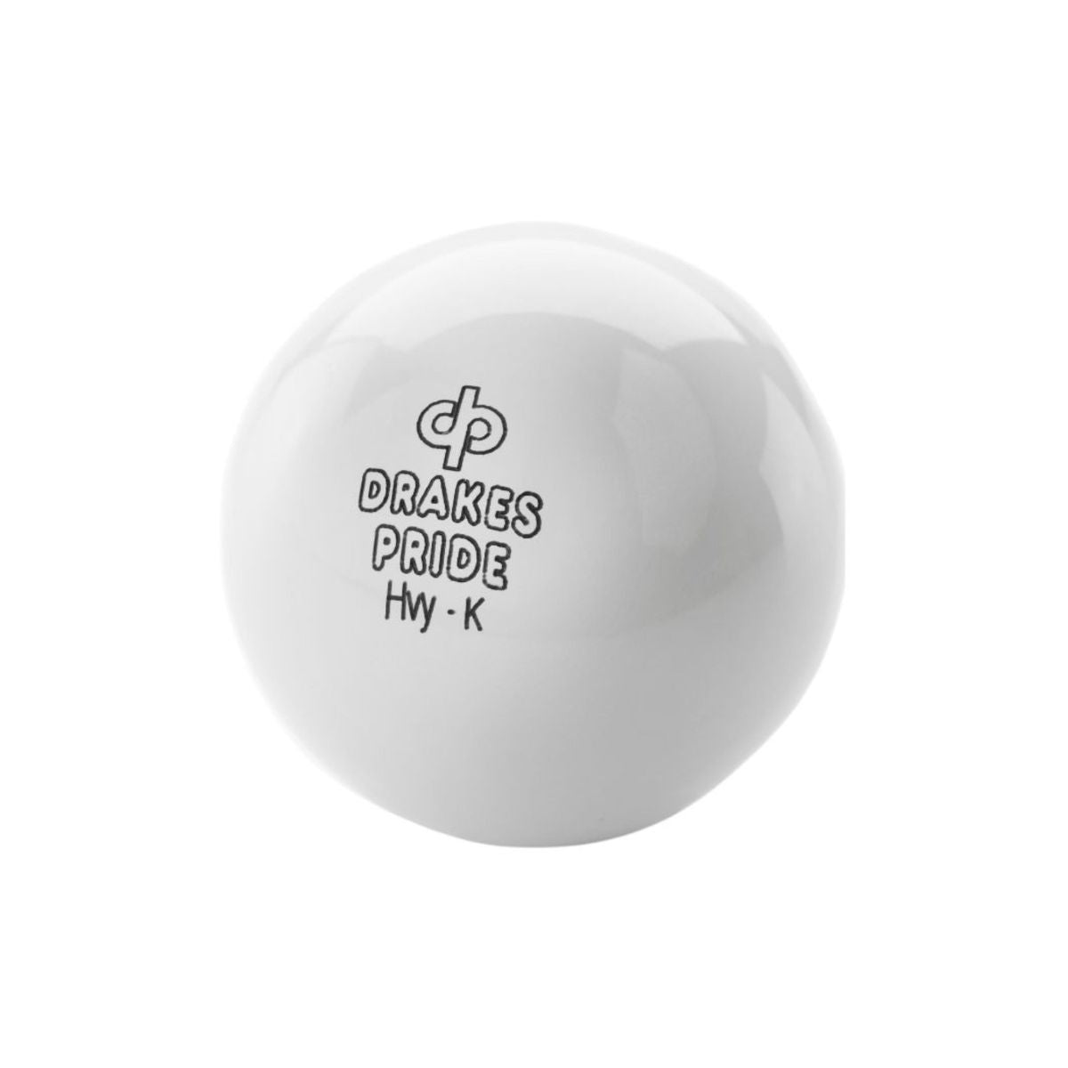 Indoor bowls jack by Drakes Pride, available in white or yellow.