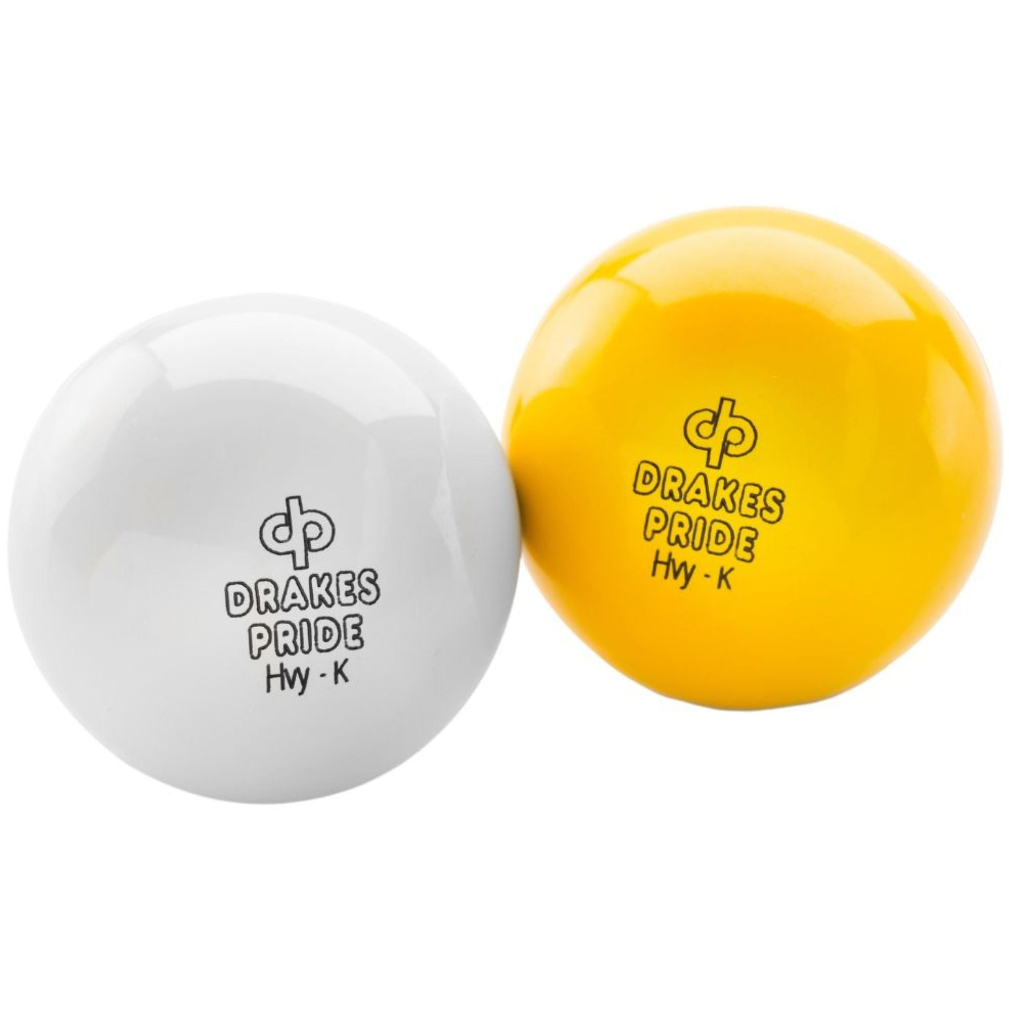 Drakes Pride Indoor Bowls Jack in white or yellow for indoor play.
