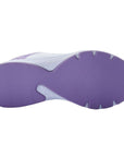 Drakes Pride Ladies Flora Bowls Shoe, white women's lawn bowls shoe with stylish lilac accents.