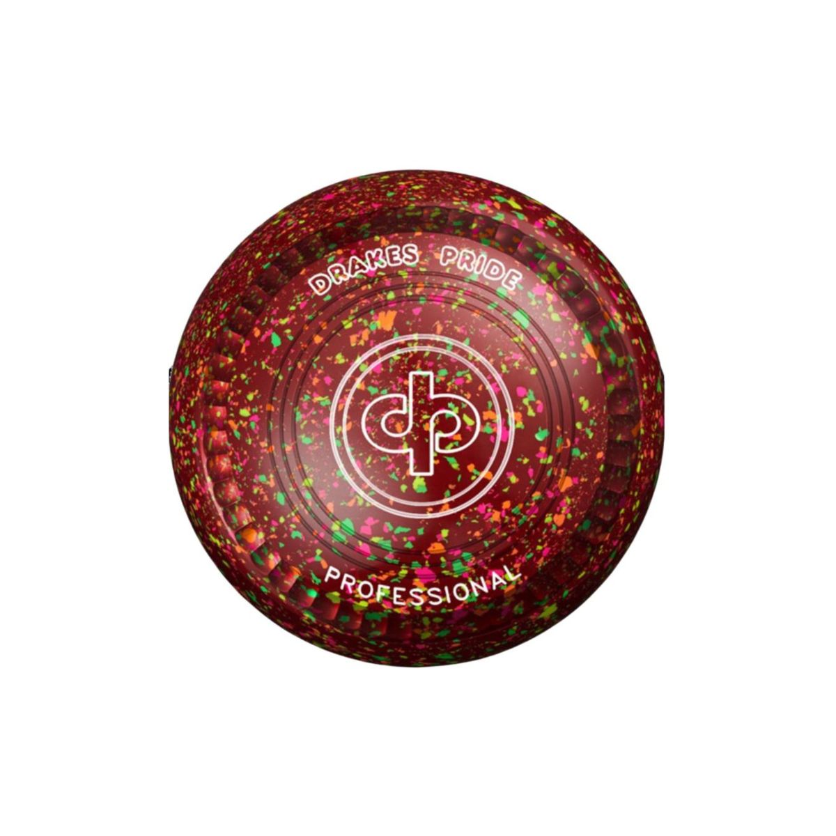 Drakes Pride PRO-50 coloured bowls, ideal for precision and control in competitive lawn bowling.