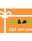 Jack and Bowl Gift Cards with bold logo, perfect for gifting or personal use.