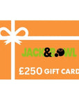 Jack and Bowl Gift Cards in black and gold design, perfect for birthdays or special treats.