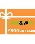 Jack and Bowl Gift Cards in vibrant packaging, perfect for birthdays, holidays, or thank-yous.