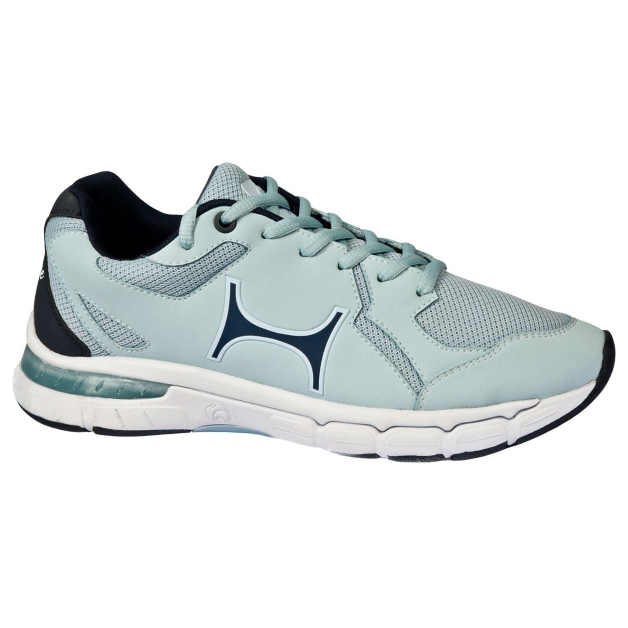 Henselite Ladies Impact L505 bowls shoe in salmon pink or duck egg blue with cushioned sole.