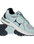 Henselite Ladies Impact L505 bowls shoe in duck egg blue or salmon pink with breathable mesh.