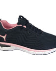 Henselite Ladies Impact L510 bowls shoe in black or navy with pink accents, lightweight and comfy.