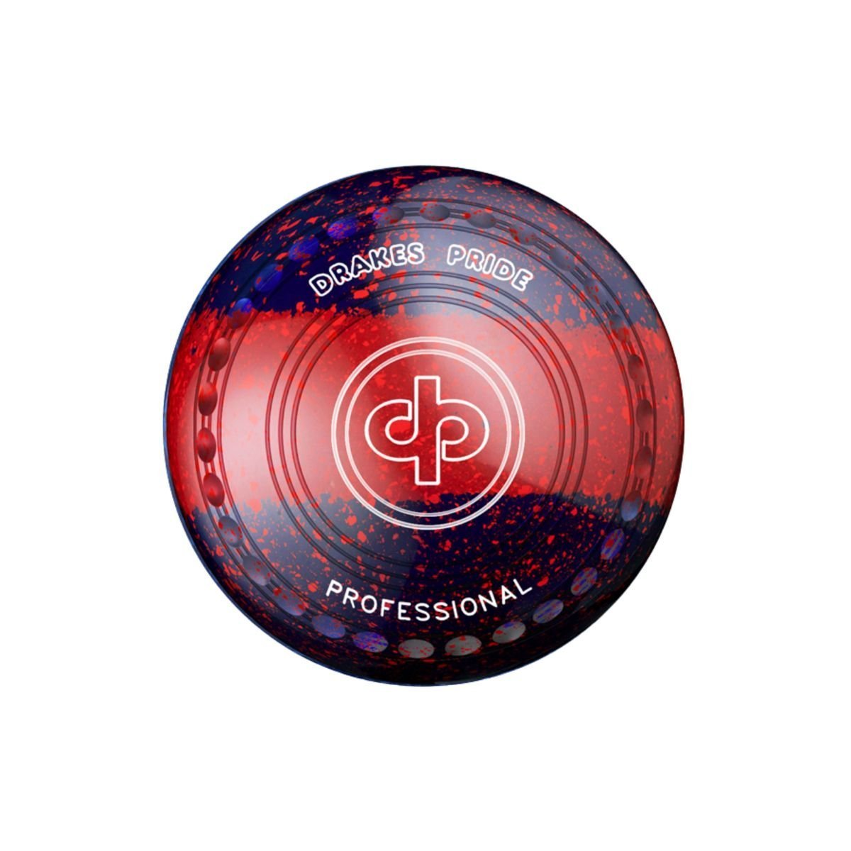 Drakes Pride Professional TRIO coloured bowls, perfect for precision and vibrant lawn bowling.