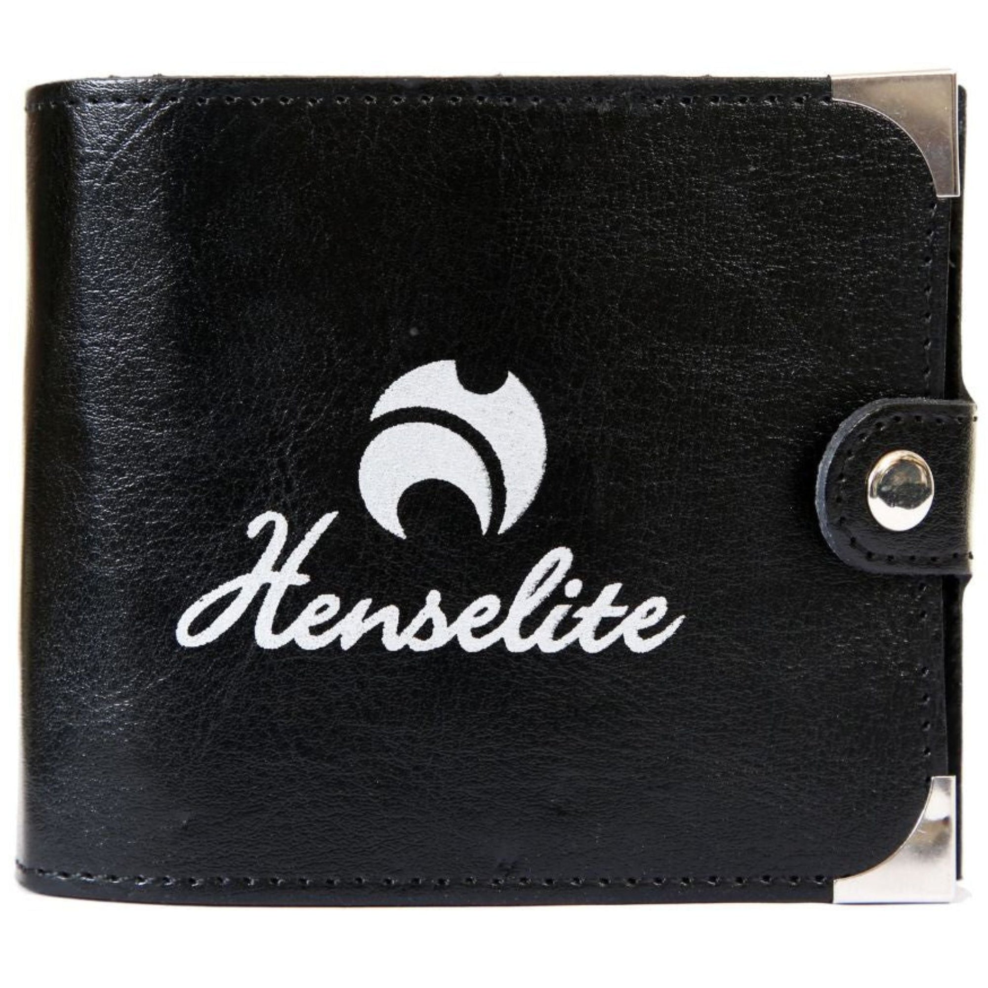 Henselite Small Leather Bowls Scorecard Holder, compact and durable for easy scorekeeping.