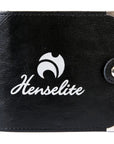 Henselite Small Leather Bowls Scorecard Holder, compact and durable for easy scorekeeping.