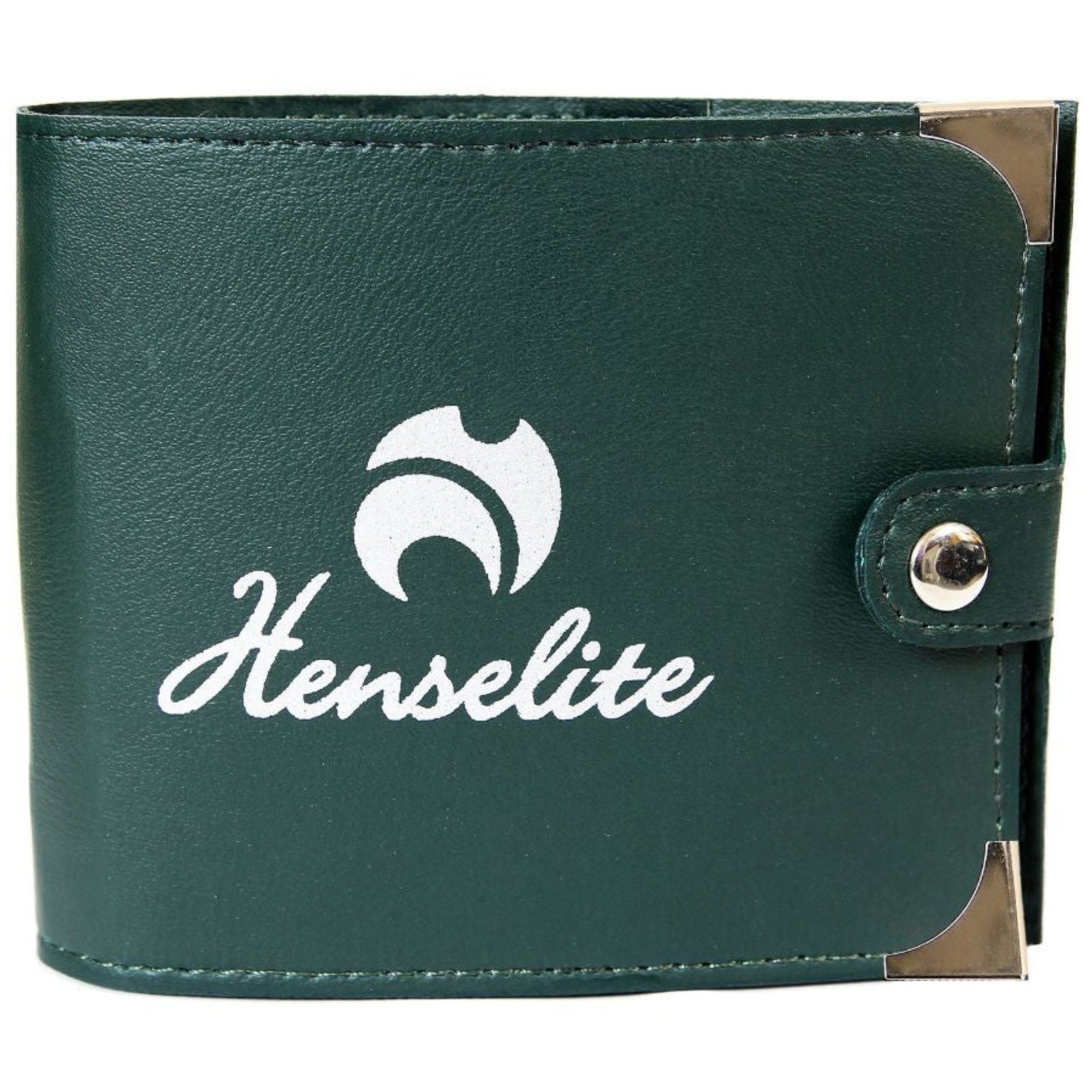 Henselite Small Leather Scorecard Holder, pocket-sized design for convenient score tracking.