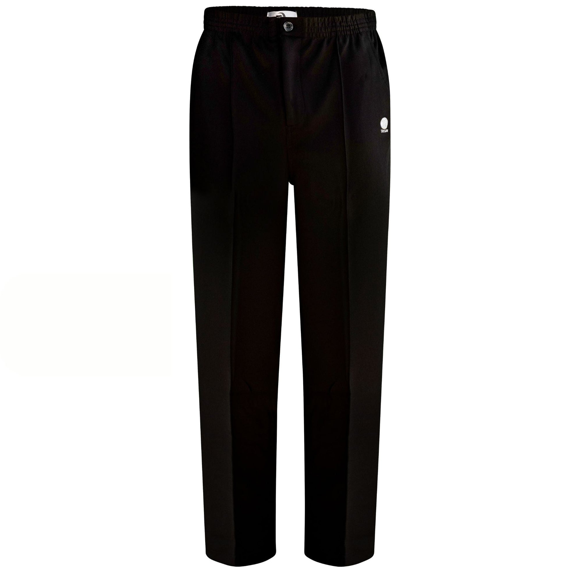 Taylor Ladies Lightweight Sports Trousers in white with elastic waist and slim fit design.