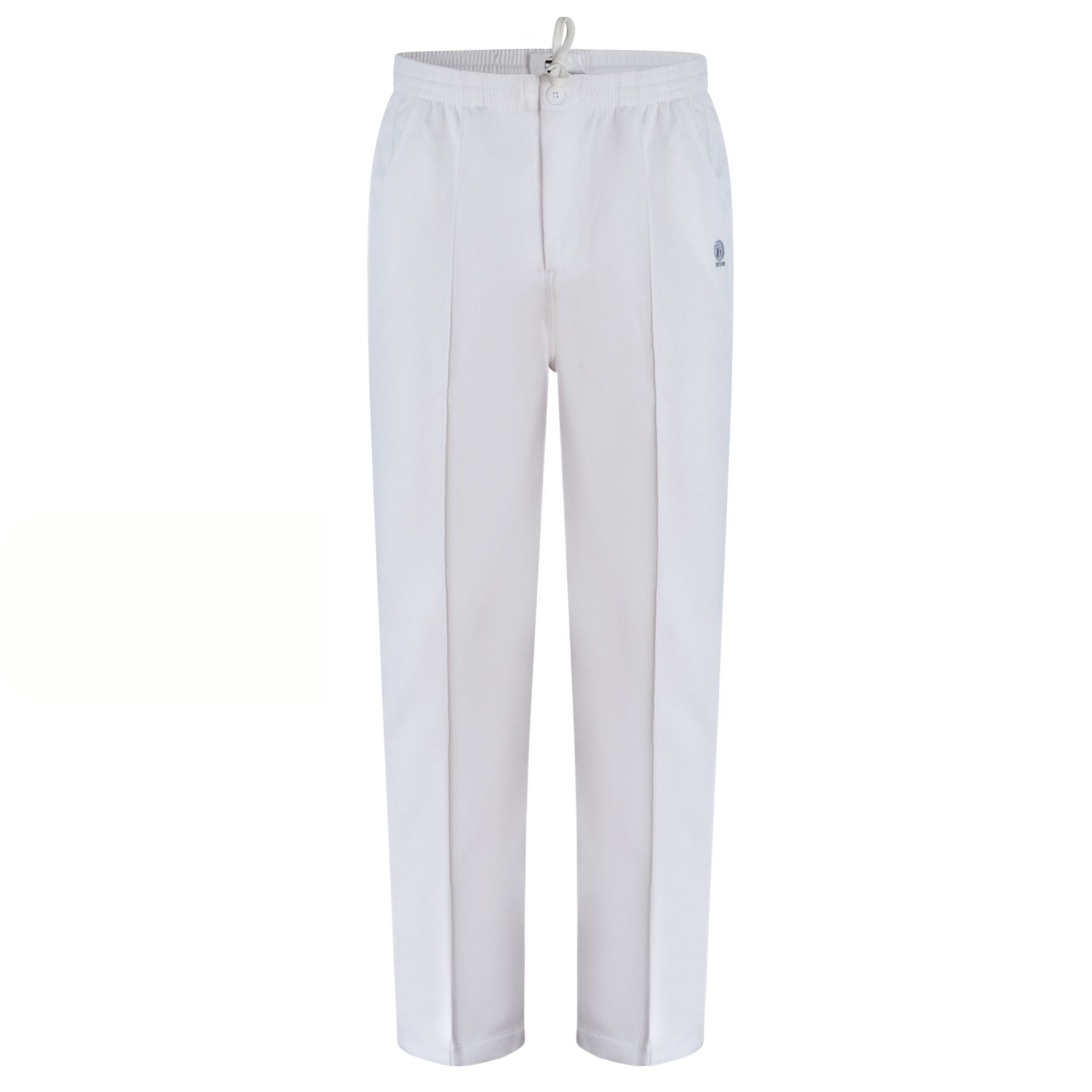 Taylor Ladies Sporting Bowls Trousers in white with straight leg fit and elastic waistband.