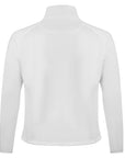 White Emsmorn Ladies Liberty Bowls Sweatshirt with front zip.