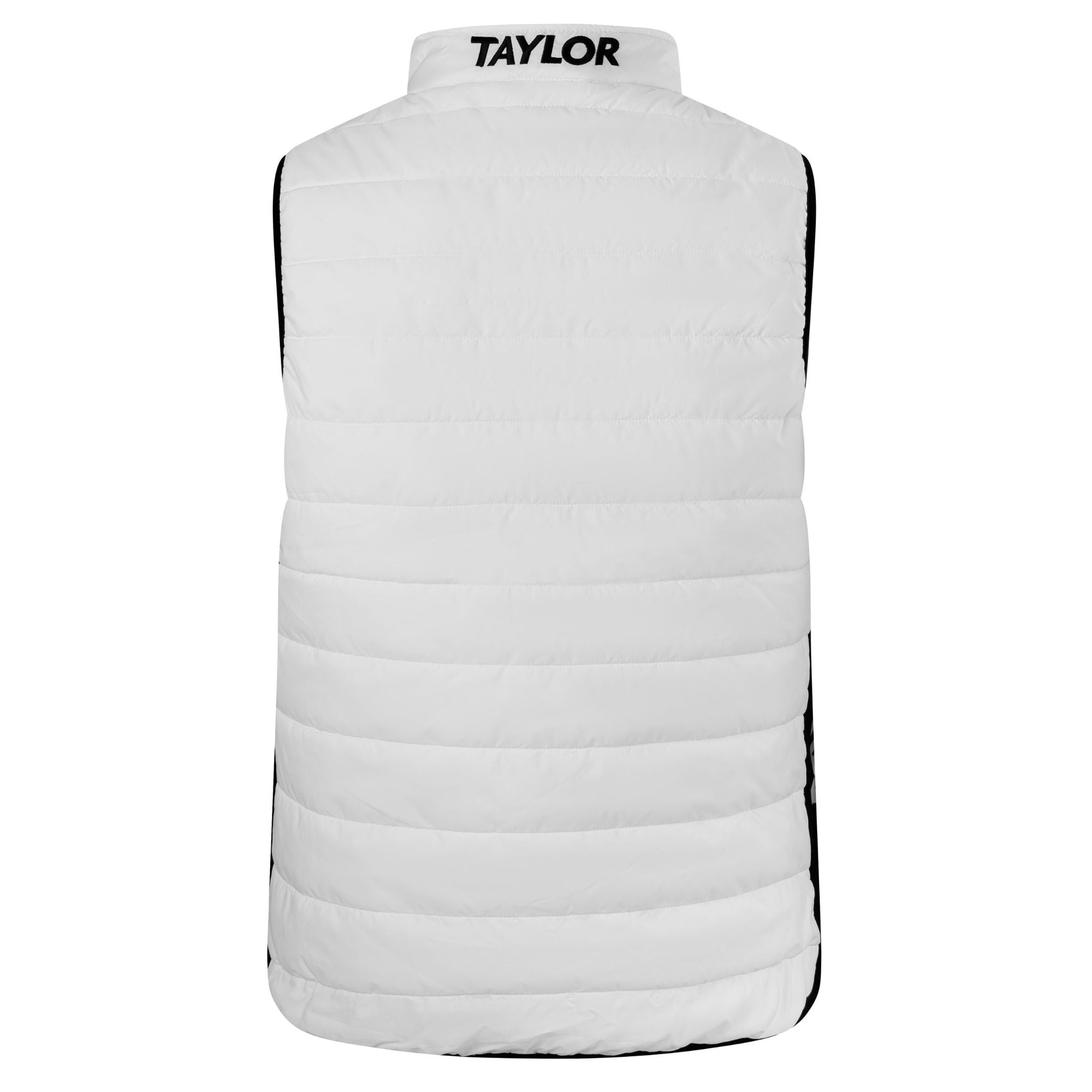 Taylor Gents Puffa Bodywarmer featuring zip front and padded, wind-resistant fabric.
