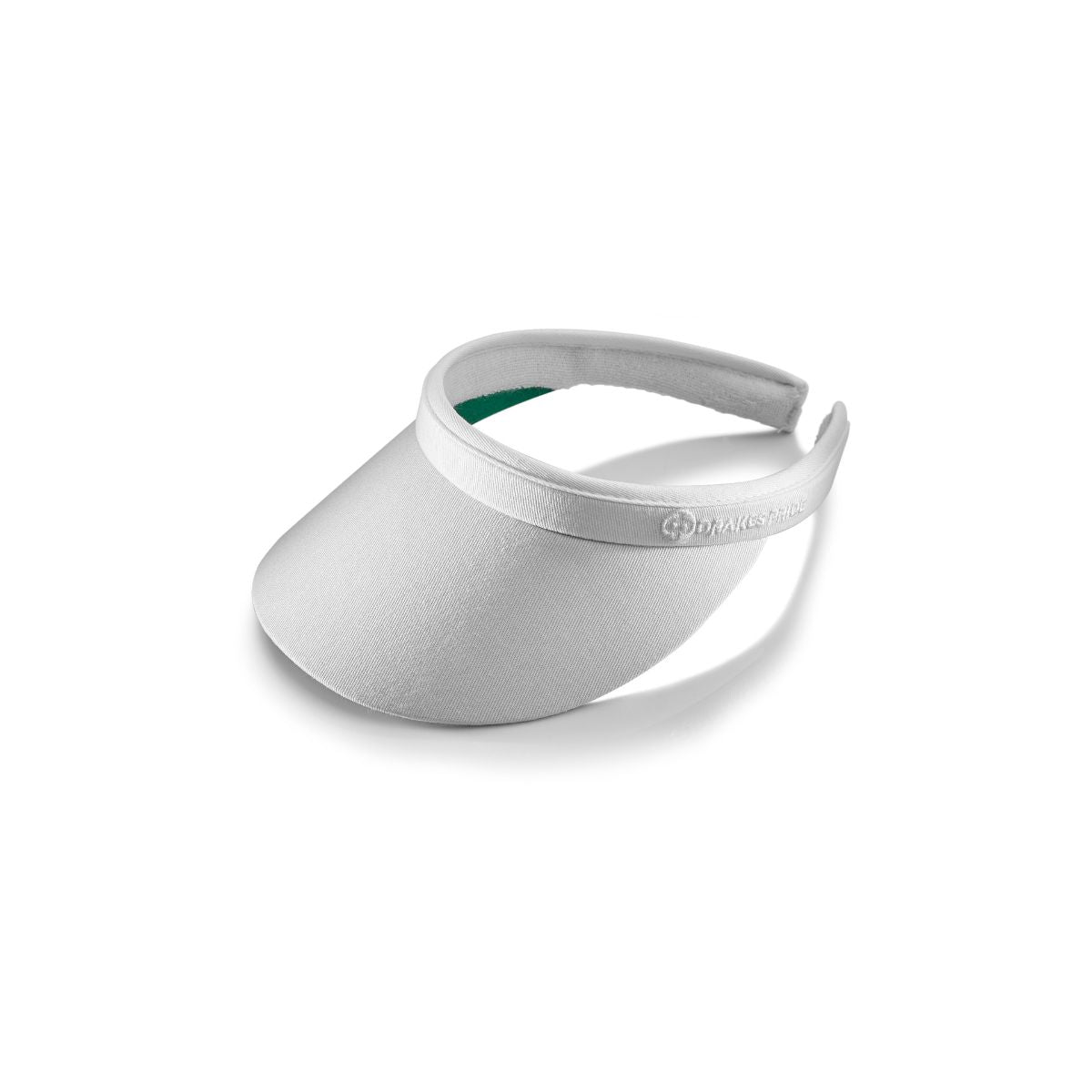 Drakes Pride Ladies Clip On Visor with adjustable clip and curved brim for sun protection.