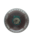 Pre-loved Henselite Classic Deluxe Size 4M brown bowls,  used with a polished finish.