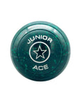 Taylor Junior Ace bowls, compact design with vibrant colors, ideal for young bowlers.