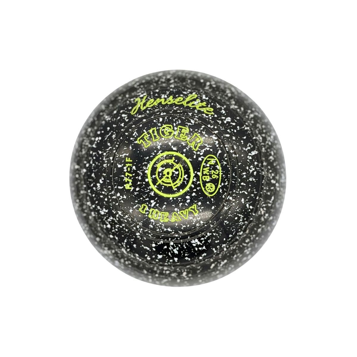 Henselite Tiger Size 1H Black/White Speckle | Jack and Bowl