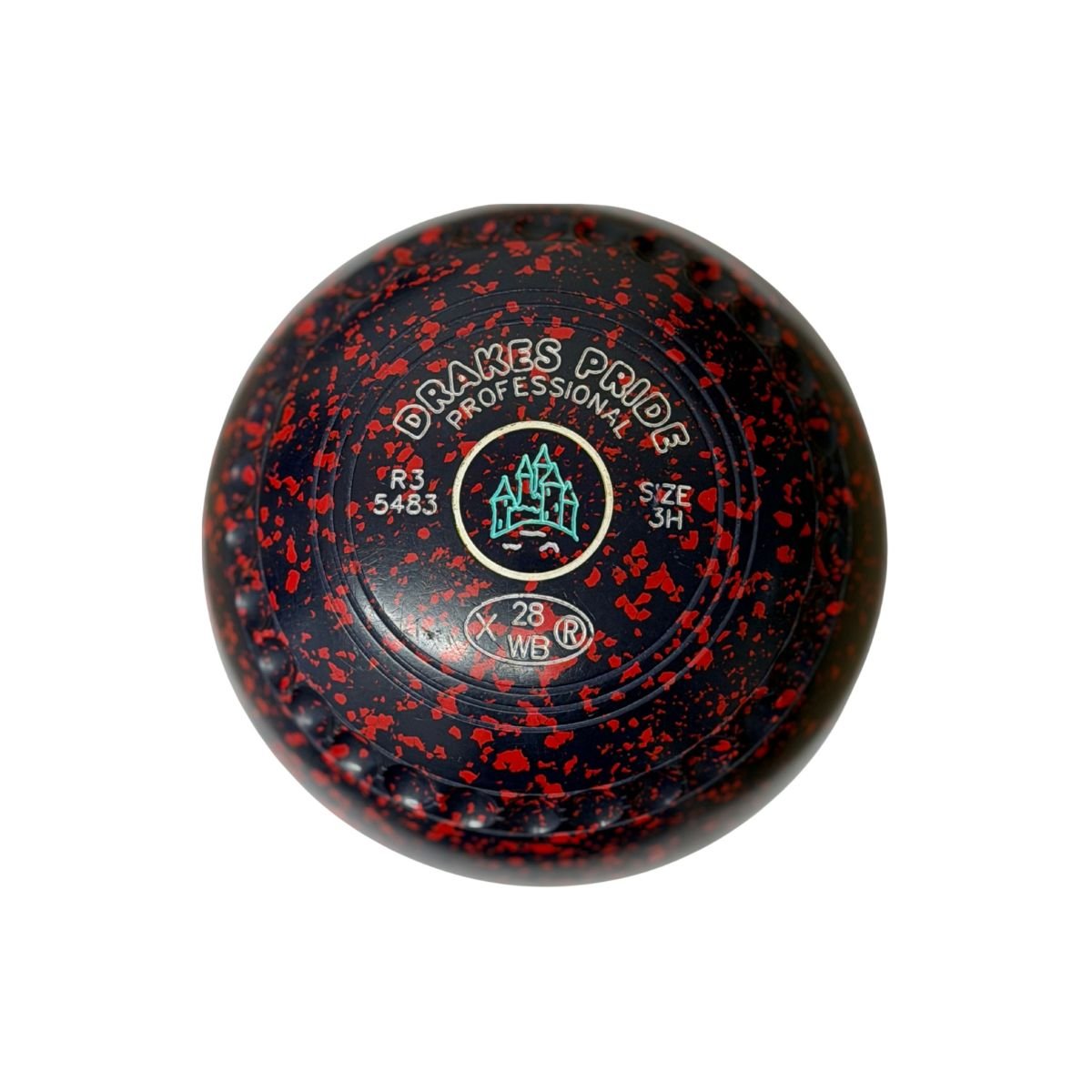Drakes Pride Professional Size 3H Blue/Red | Jack and Bowl