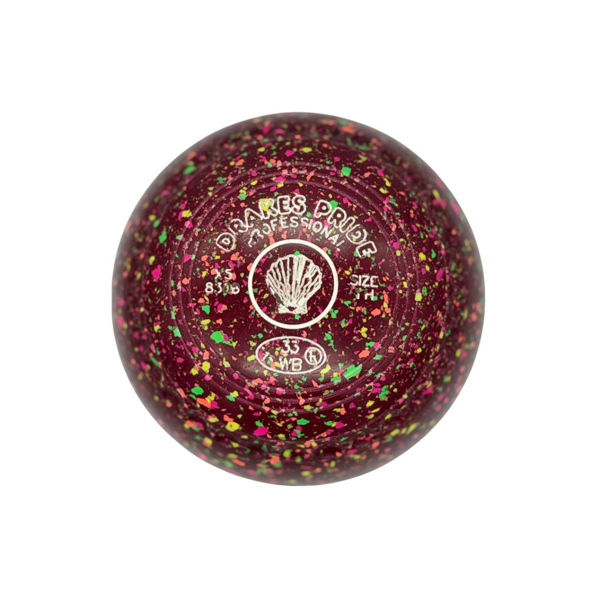 Drakes Pride Professional Size 1H Maroon Fluorescent Harlequin