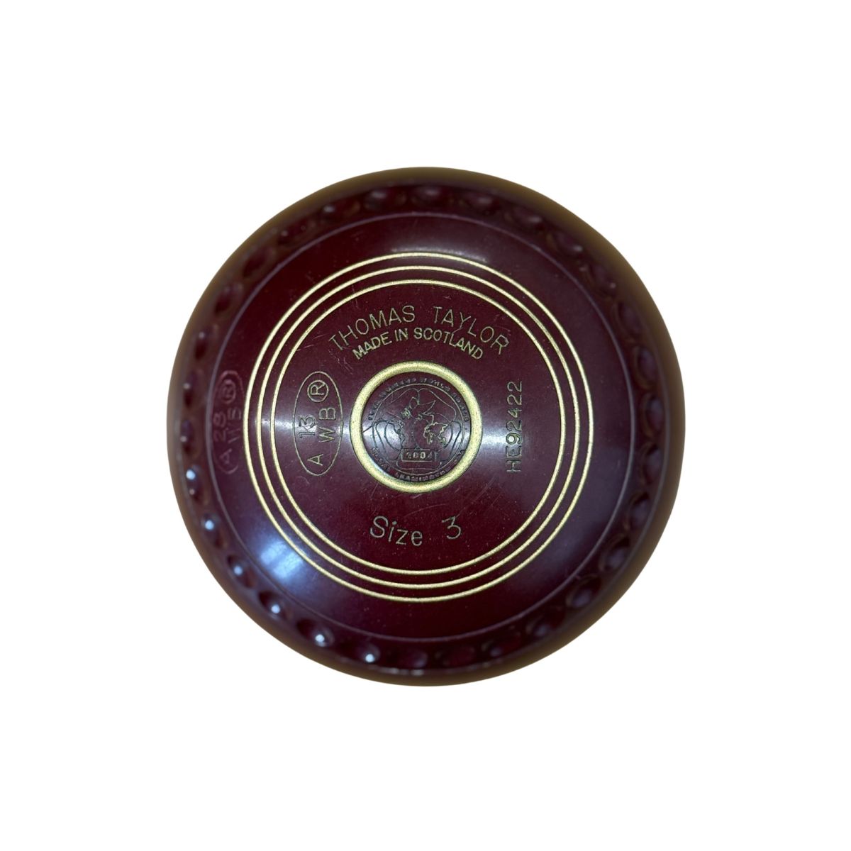 Taylor Ace Size 3H Maroon (ProGrip) | Jack and Bowl