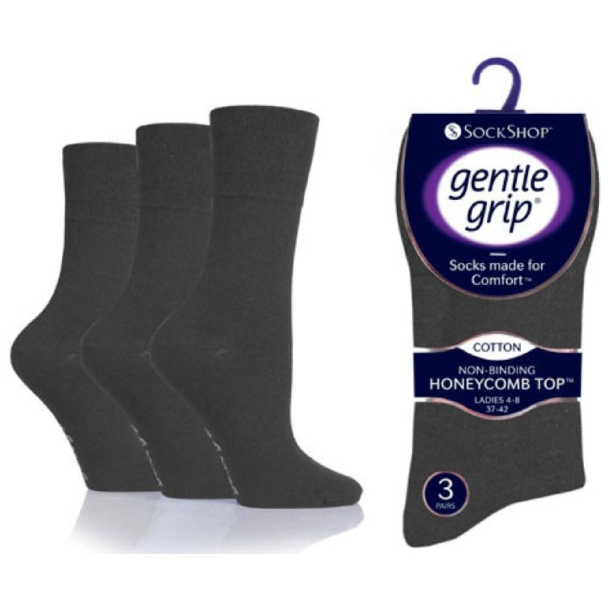 Gentle Grip Socks 3 Pack | Jack and Bowl