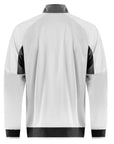 Rink® Exclusive Bowls Zip Jacket in white with contrast trim, designed for warmth and mobility.